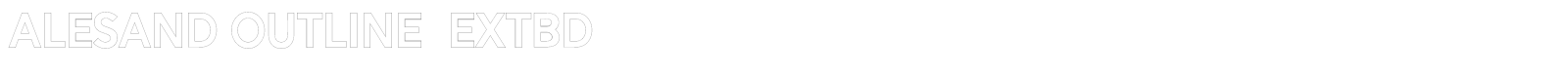 Alesand font preview